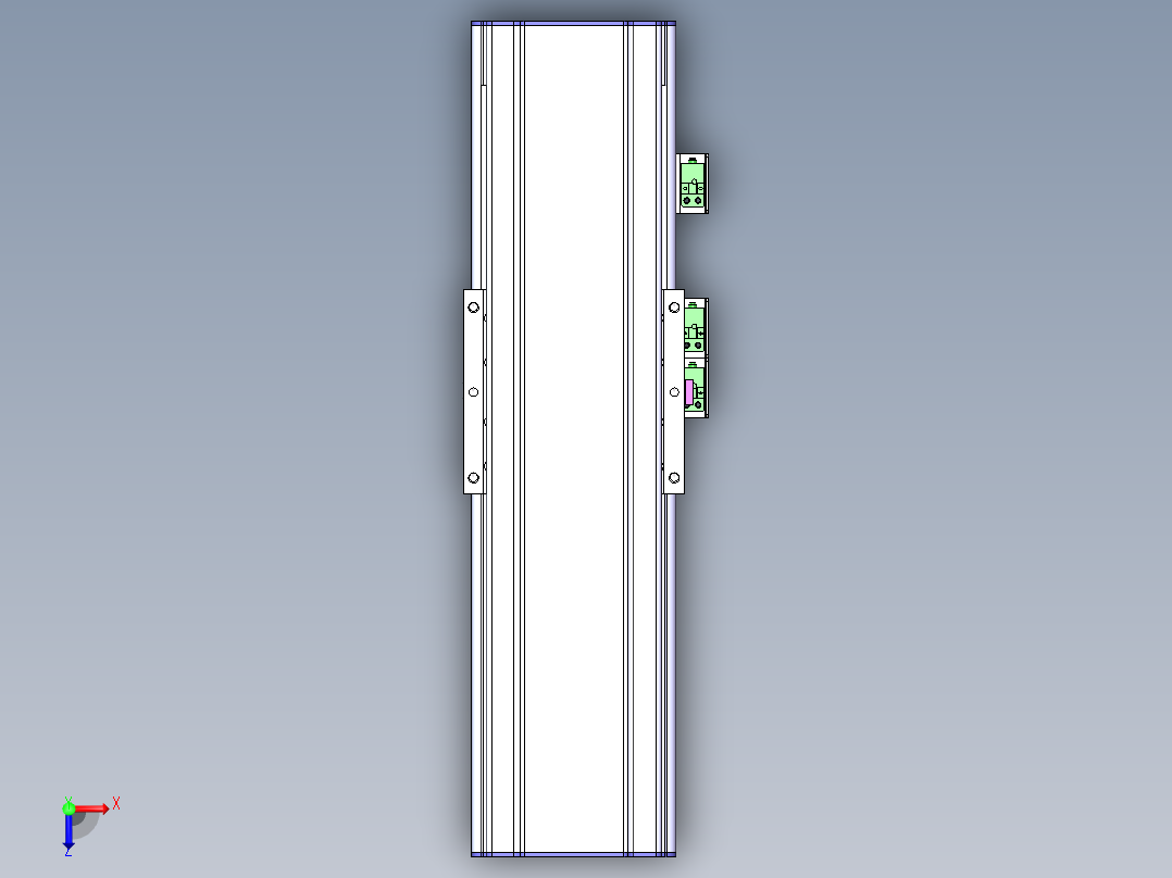 电动滑台模组SDM120内置模型俯视图