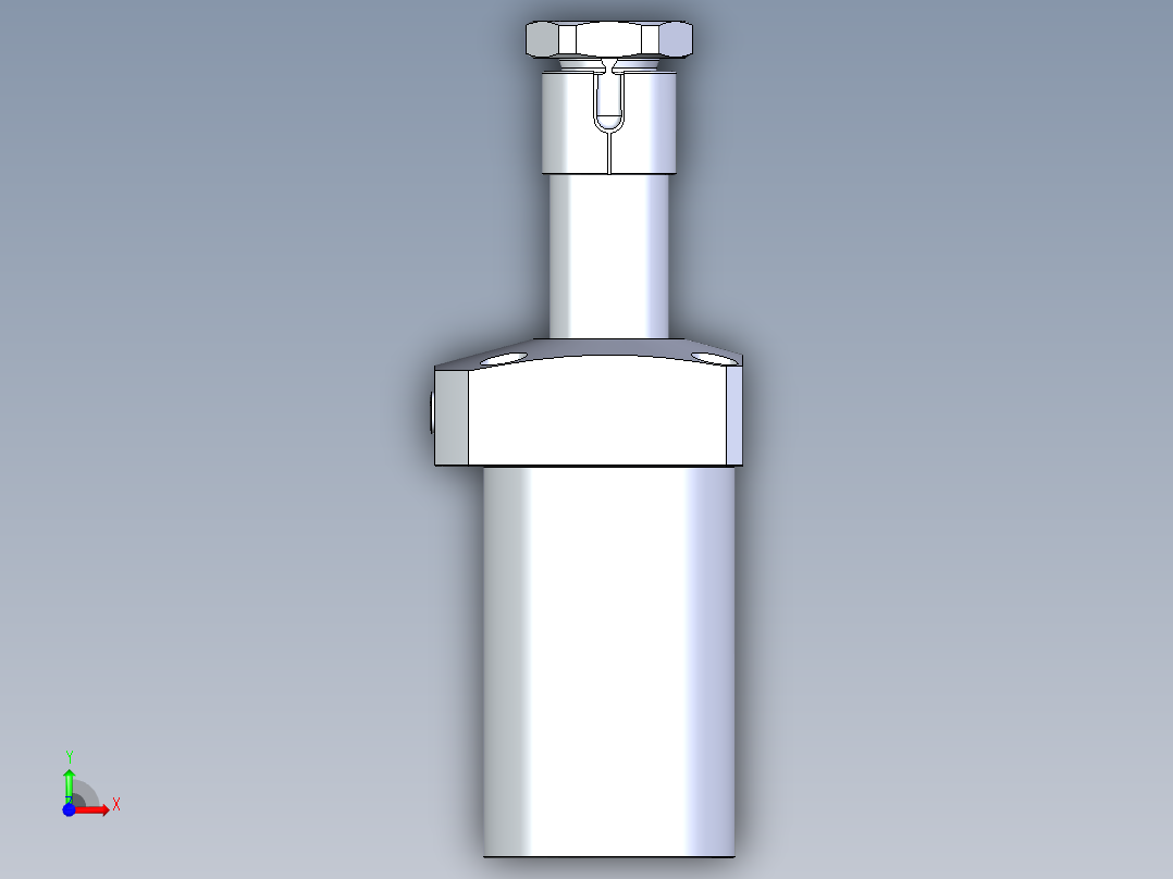 KOSMEKLHA0750-GR-Q35多系列多零件图纸模型前视图