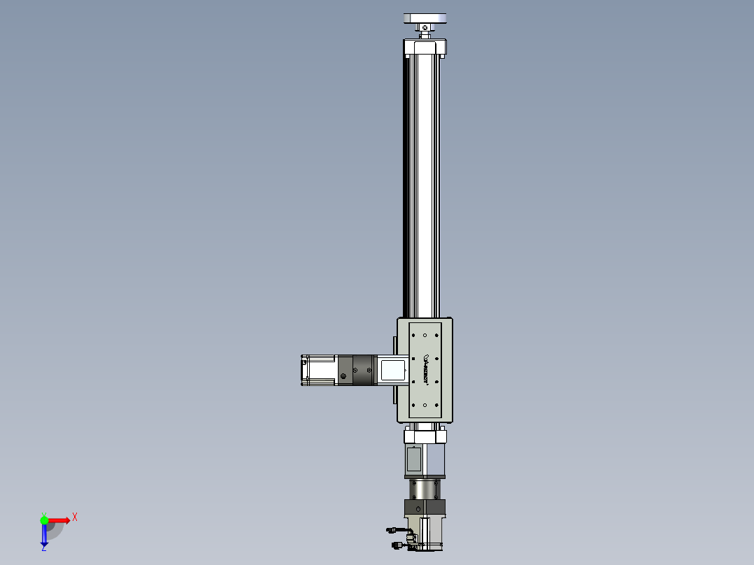 威洛博直线电机模组EB8ZR-L200-S660-RZP75B5K-ZP755K-MS3俯视图