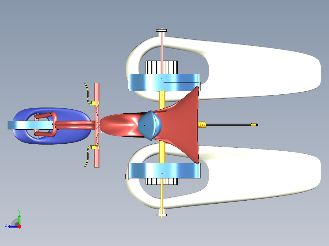 水路两栖自行车右视图