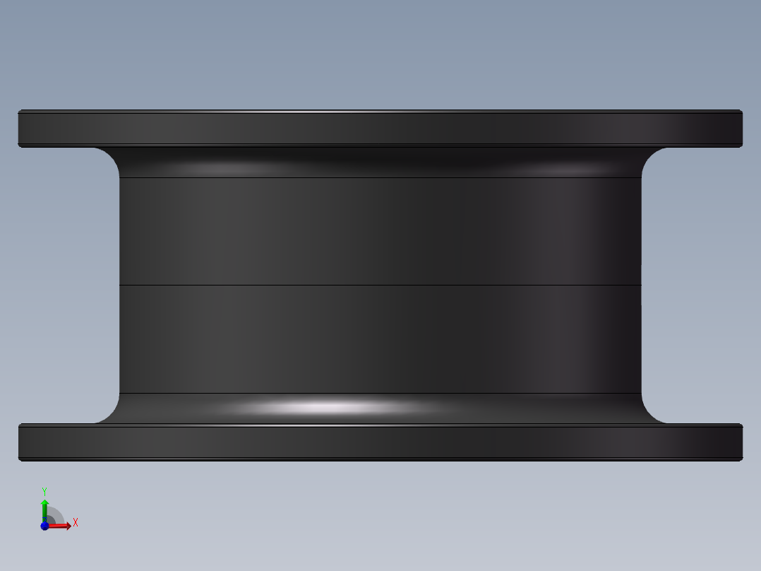 链板被动轮前视图