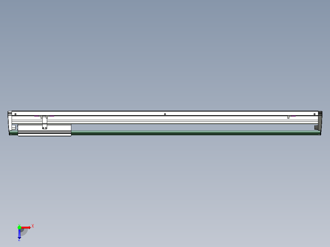 威洛博VL系列直线电机模组-VL22H3-S950俯视图