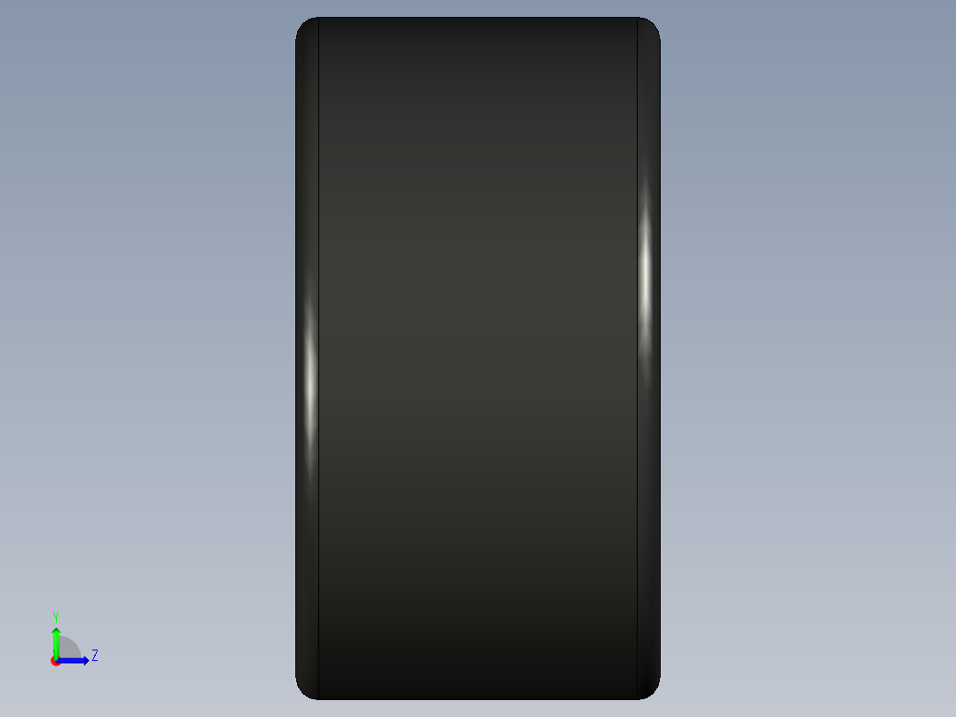 轮子模型3D模型左视图