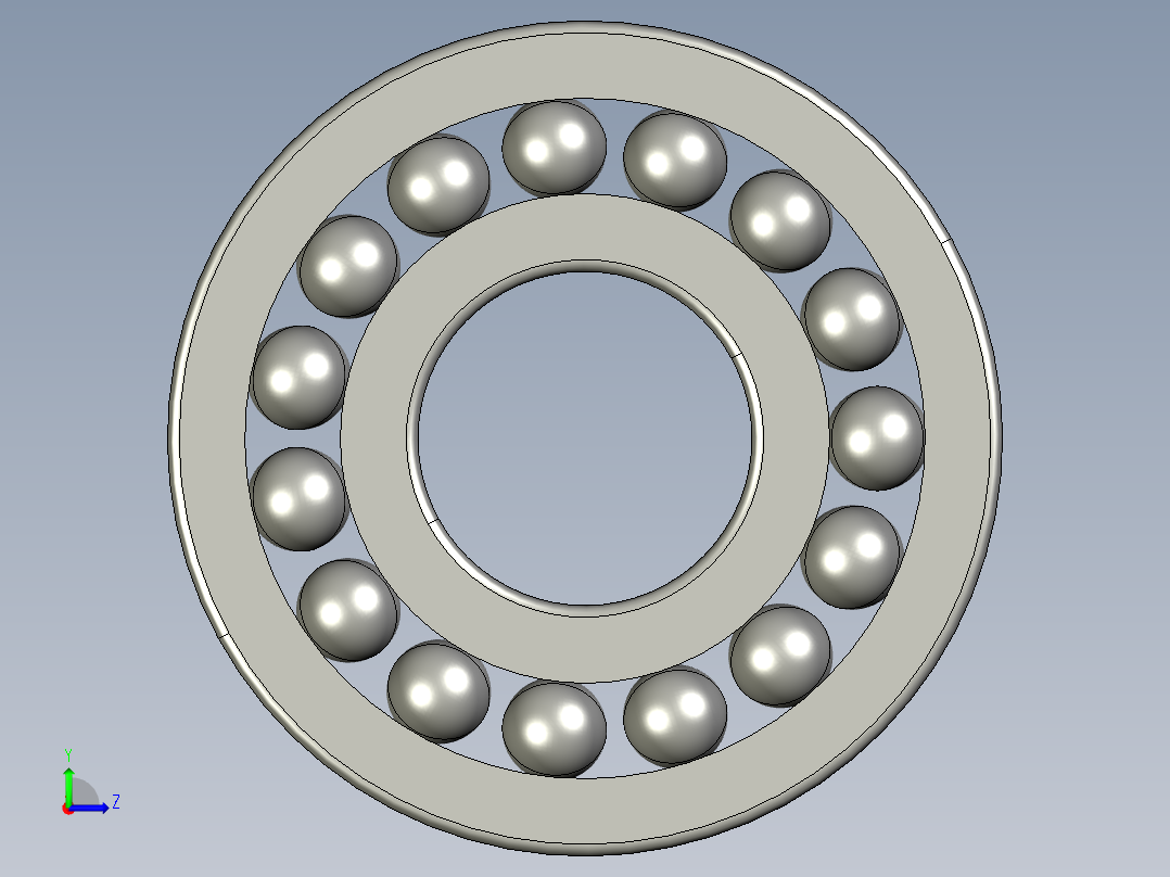 深沟球轴承6412左视图