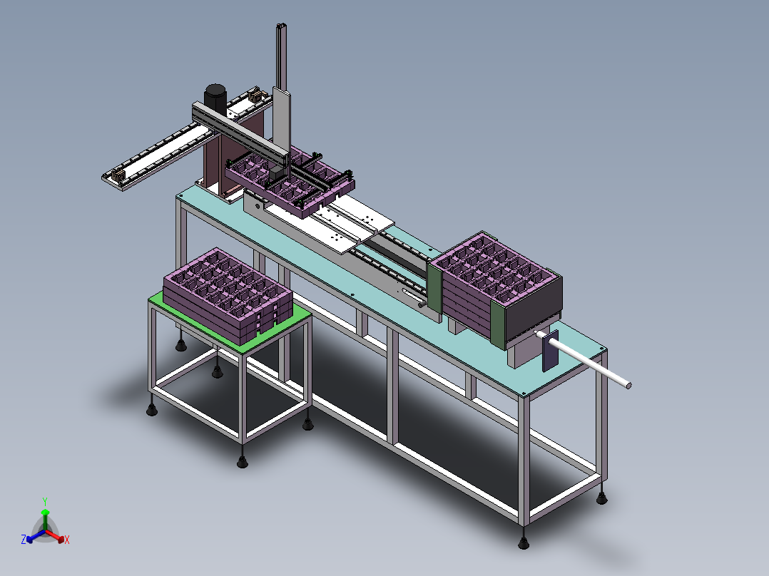<span style='color: red'>机械手</span>全自动装盘机