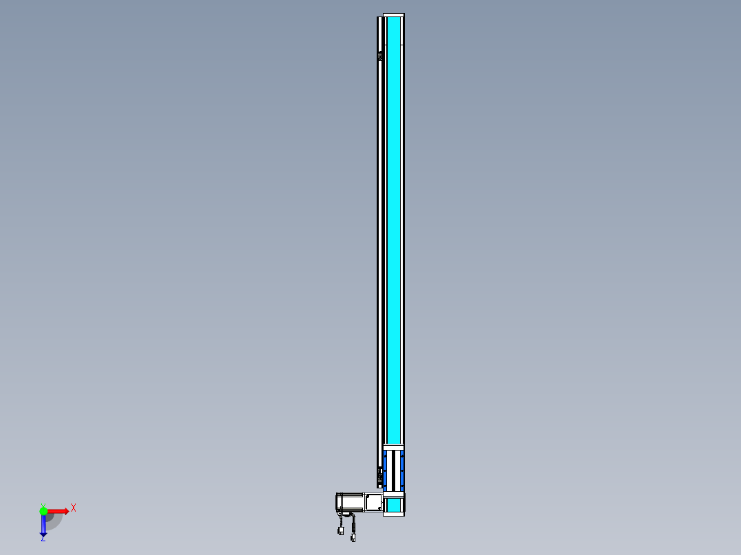 威洛博LB.GB同步带传动--欧规系列LB6A-L130-S1250-BR俯视图