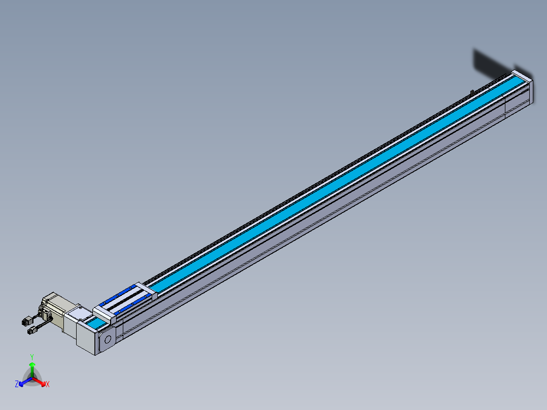 威洛博LB.GB同步带传动--欧规系列LB6A-L130-S1250-BR正等轴测图
