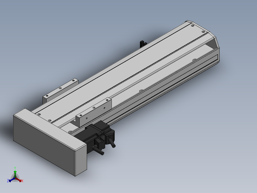 精密模组MY100-T10-250L-BL-P10B-C4-C正等轴测图
