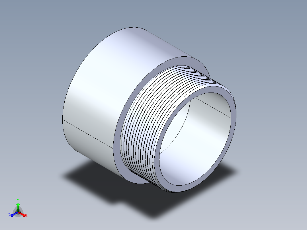聚氯乙烯配件15-Sch80_MaleAdapter_SxMPT_836-040 _4in正等轴测图