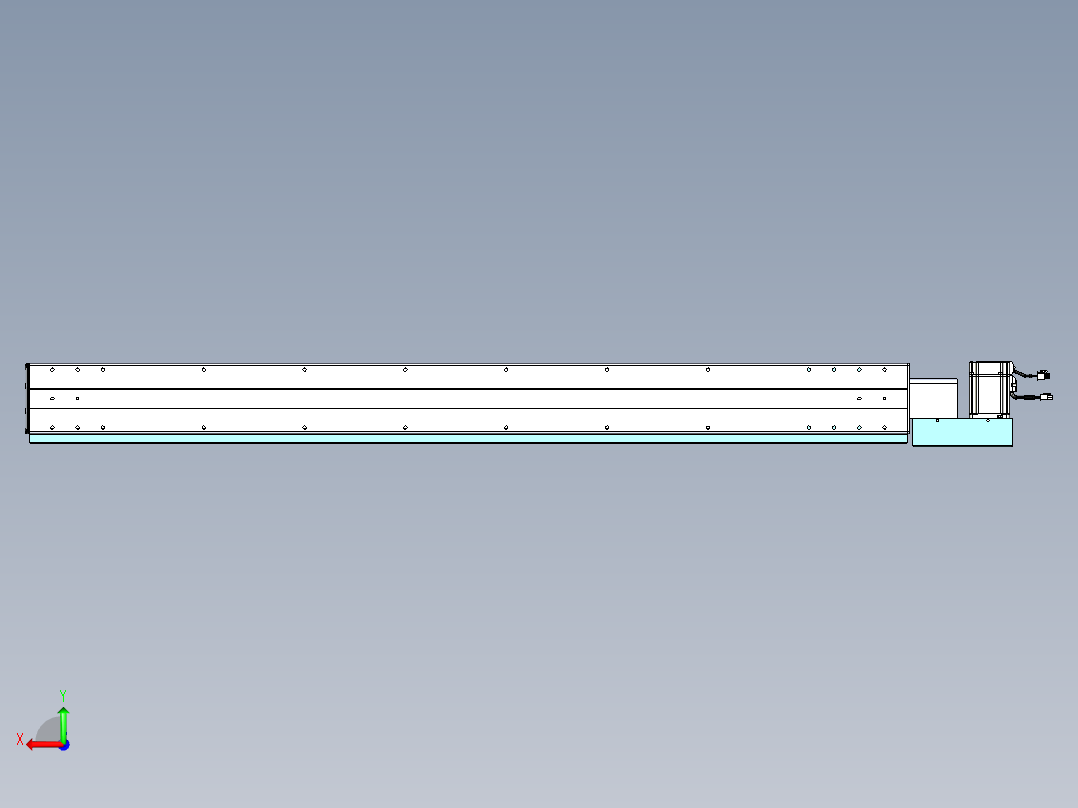 威洛博VBF同步带传动一般环境VBF14-L45-S1450-BL-ZP75-C3后视图