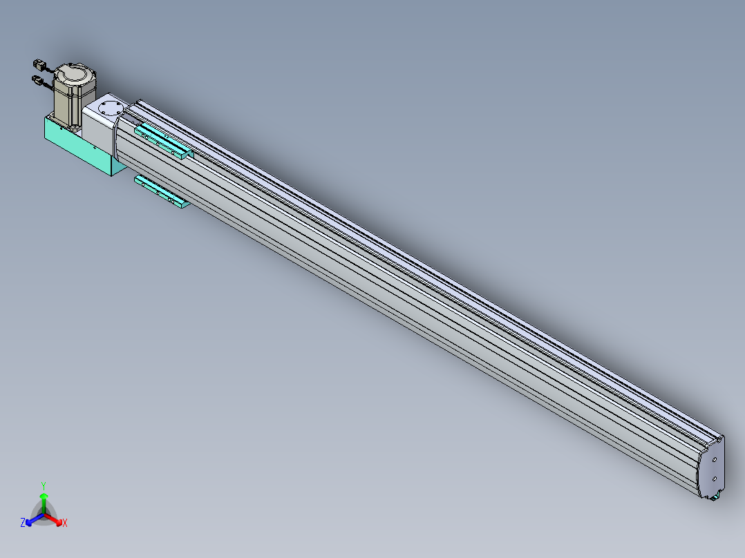 威洛博VBF同步带传动一般环境VBF14-L45-S1450-BL-ZP75-C3正等轴测图