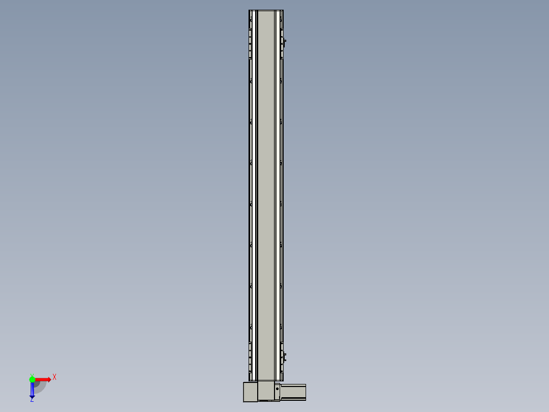 直线模组LHB17-L40-S1500-LD设计图纸俯视图