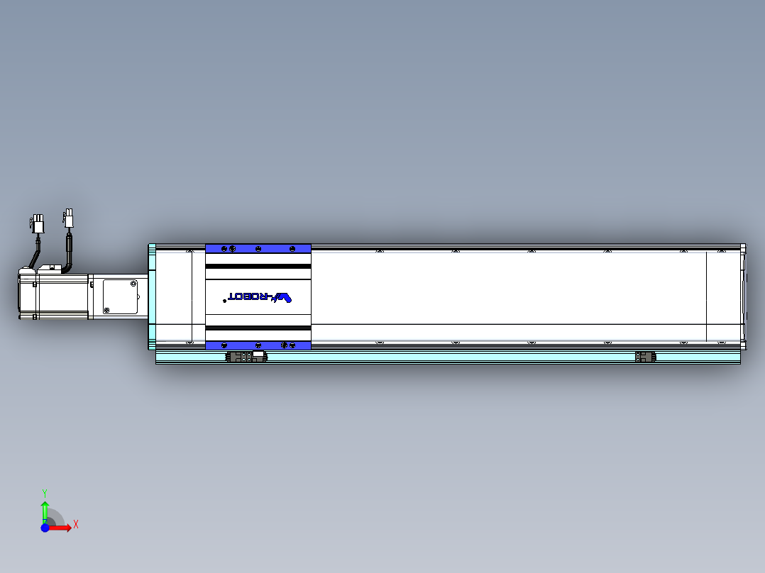 VF丝杆传动-一般环境VF14-Lxx-C-S500-BC-ZP40-C3前视图