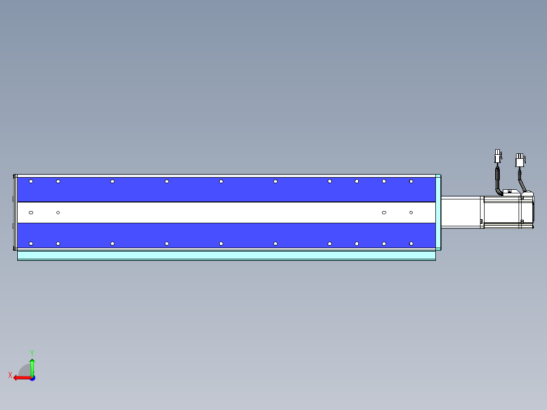 VF丝杆传动-一般环境VF14-Lxx-C-S500-BC-ZP40-C3后视图