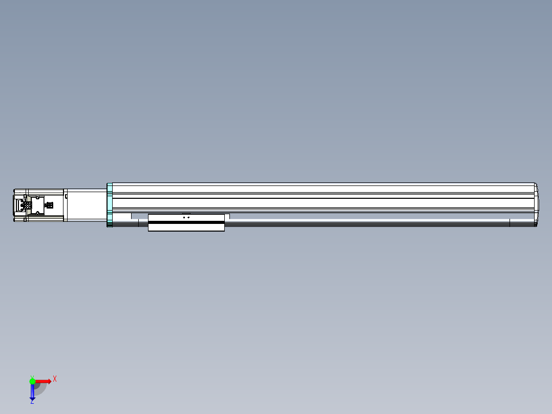 VF丝杆传动-一般环境VF14-Lxx-C-S500-BC-ZP40-C3俯视图