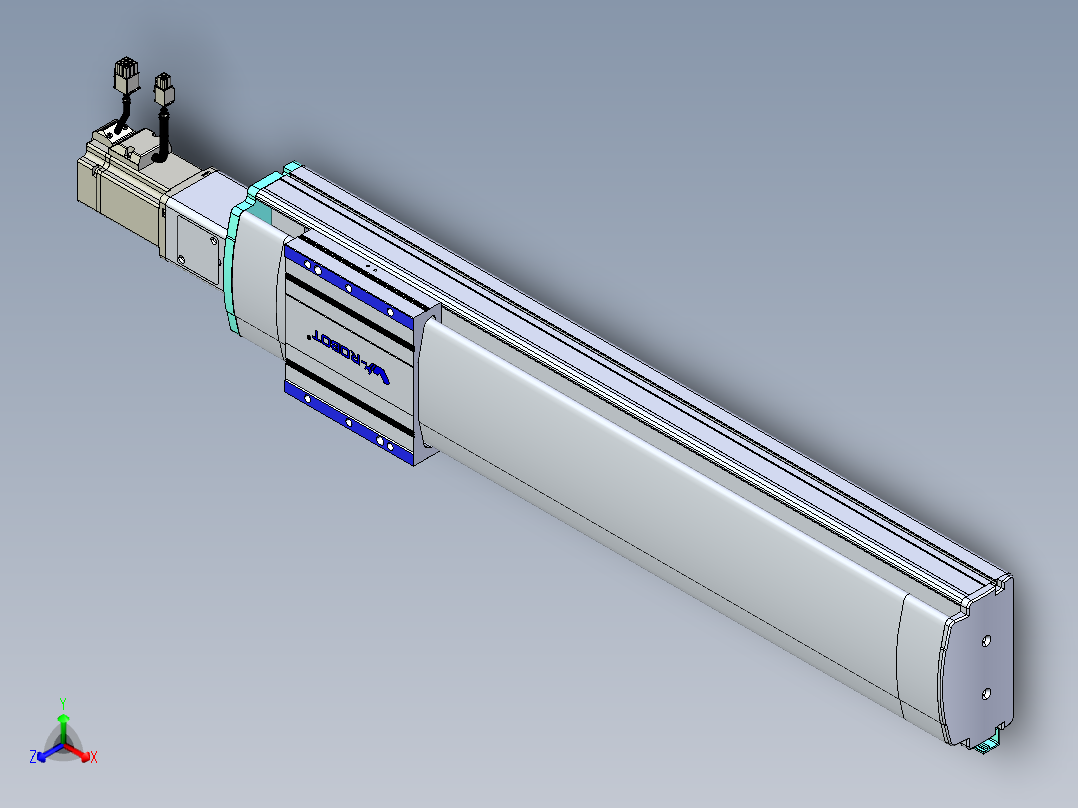 VF丝杆传动-一般环境VF14-Lxx-C-S500-BC-ZP40-C3正等轴测图