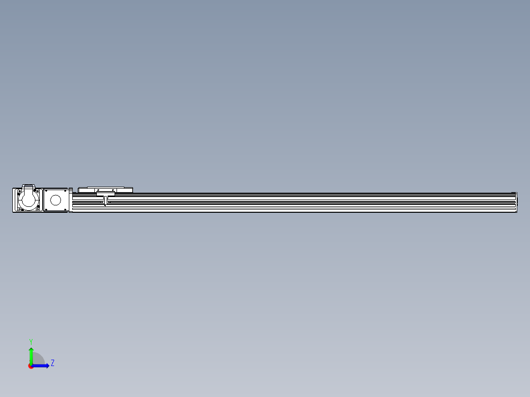 同步带全封闭直线模组TPA-HCB-110D-90-L1000-ML-C-P40-N3左视图