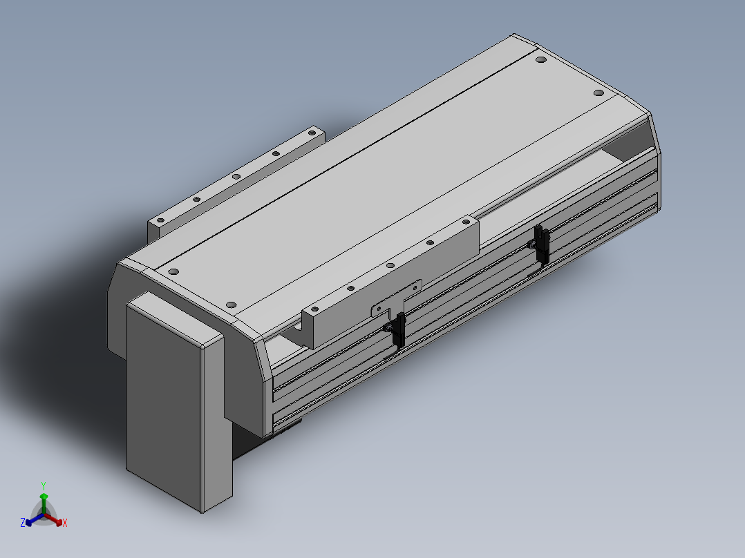 精密模组MY220-T10-200L-BM-P75B-C4-C正等轴测图