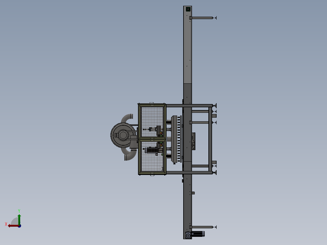 蛋糕脱模机sw18可编辑后视图