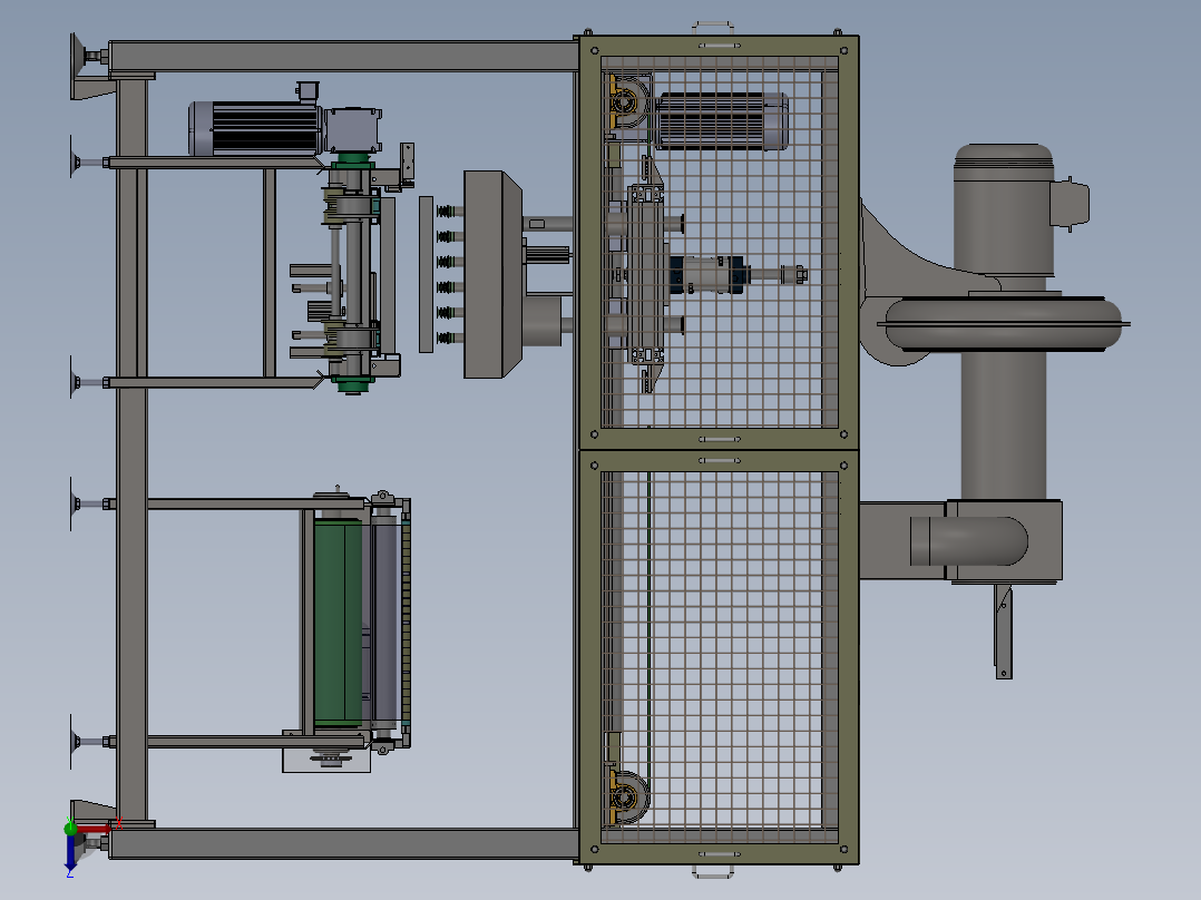 蛋糕脱模机sw18可编辑俯视图