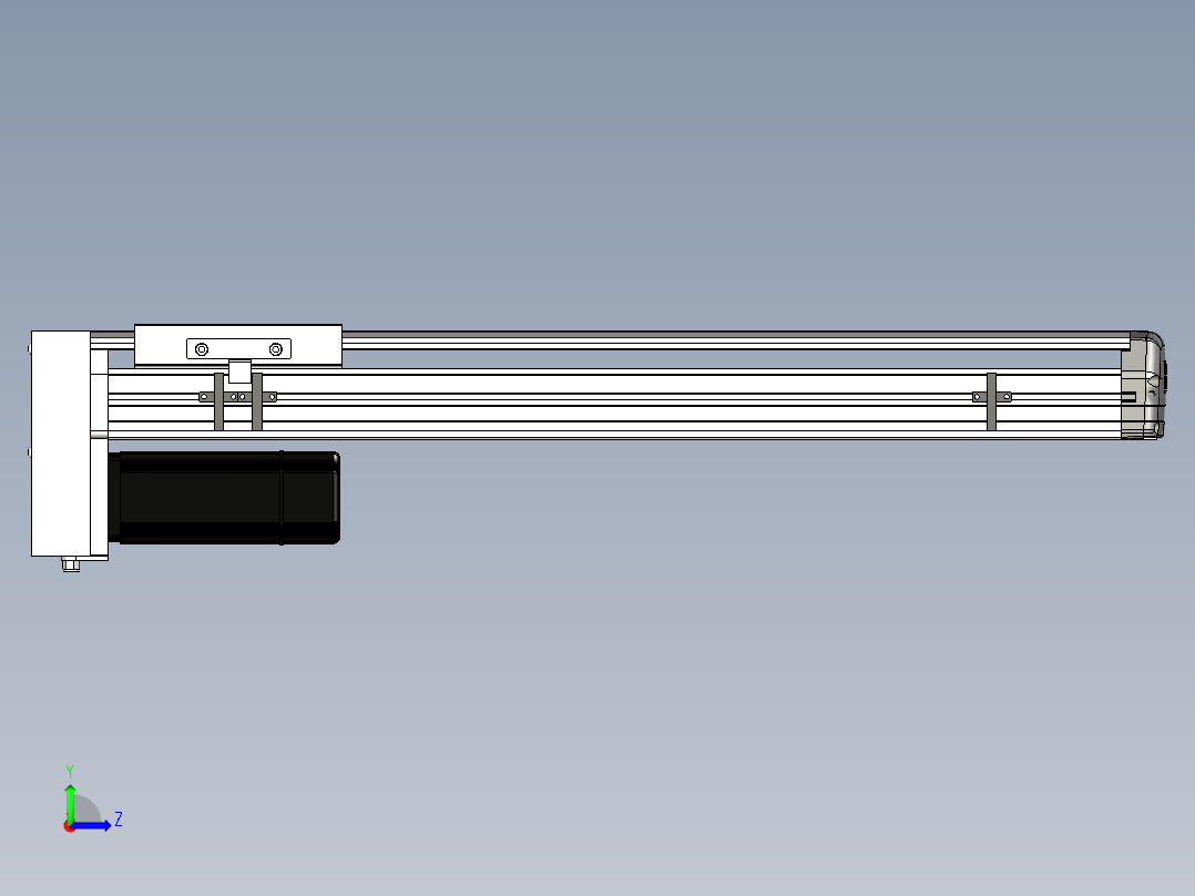 Toyo东佑达直线模组-ETH14-500-BM-400W+煞車左视图