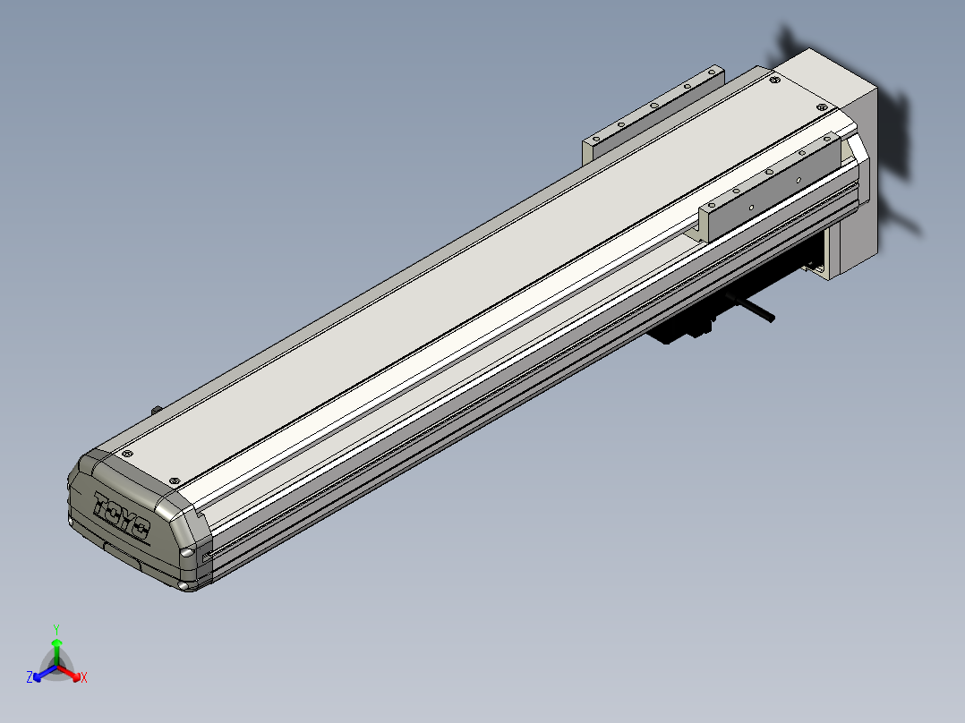 Toyo东佑达直线模组-ETH14-500-BM-400W+煞車正等轴测图