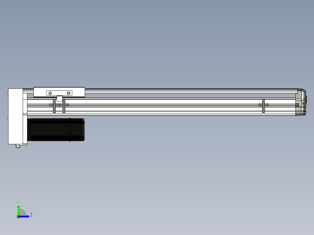 Toyo东佑达直线模组-ETH14-550-BM-400W+煞車左视图
