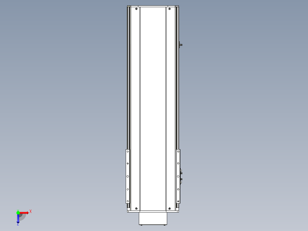 Toyo东佑达直线模组-ETH22-550-BM-400W+煞車俯视图