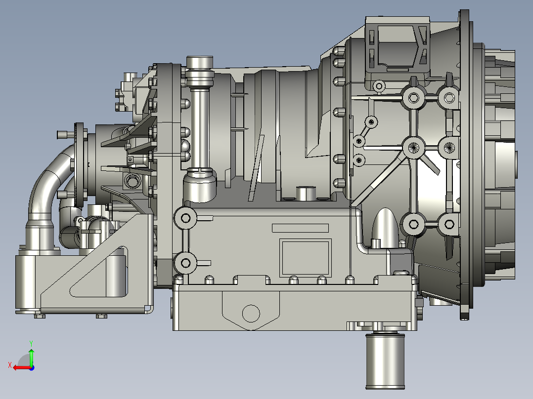 bv-zf-5hp592齿轮箱后视图