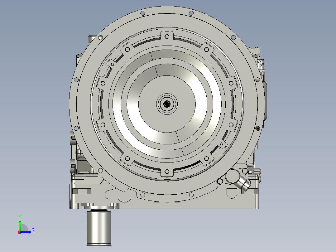 bv-zf-5hp592齿轮箱左视图