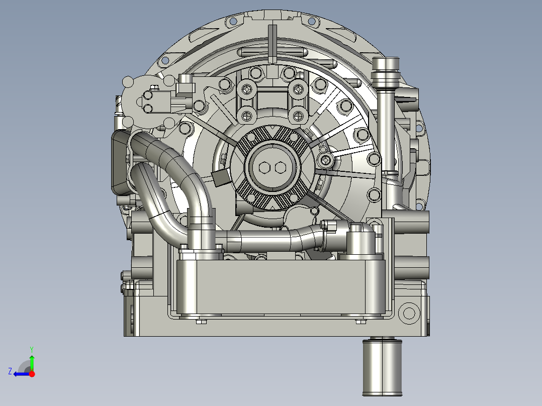 bv-zf-5hp592齿轮箱右视图