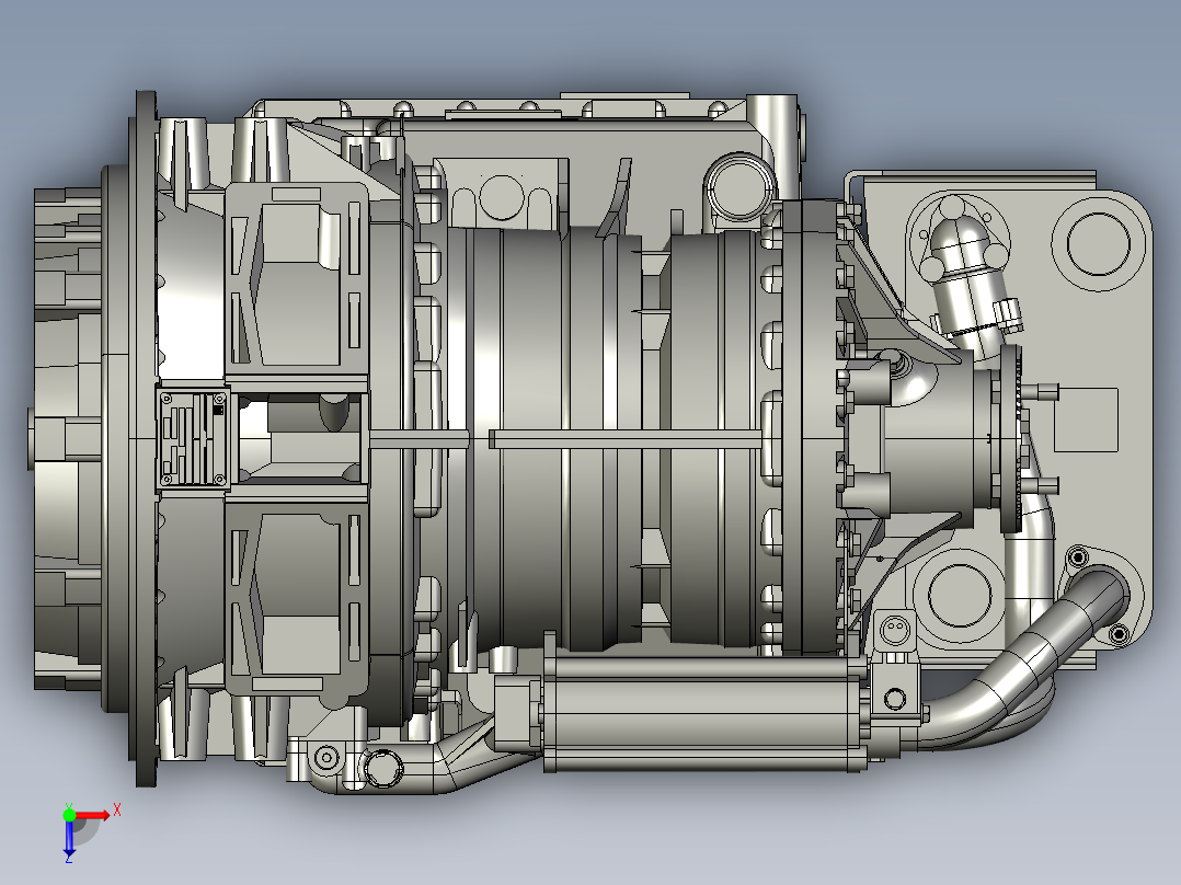 bv-zf-5hp592齿轮箱俯视图