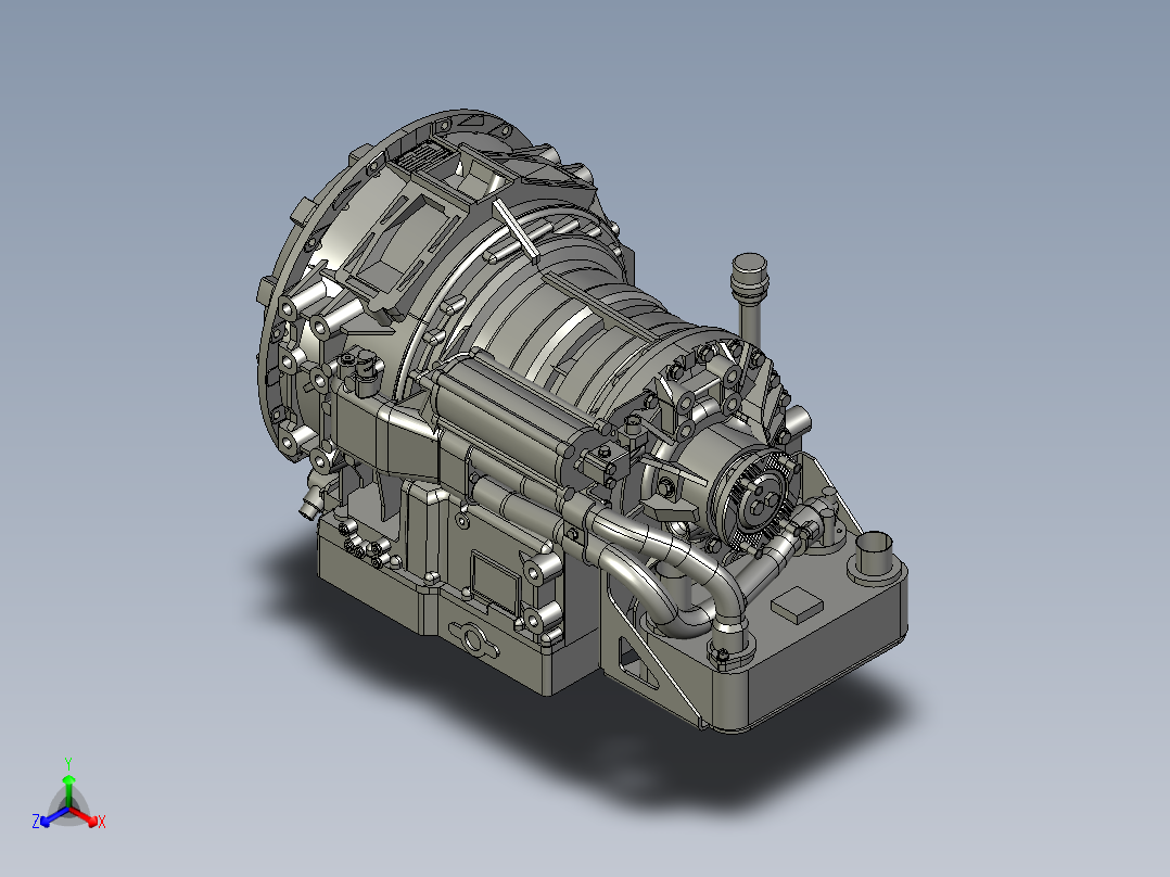 bv-zf-5hp592齿轮箱正等轴测图