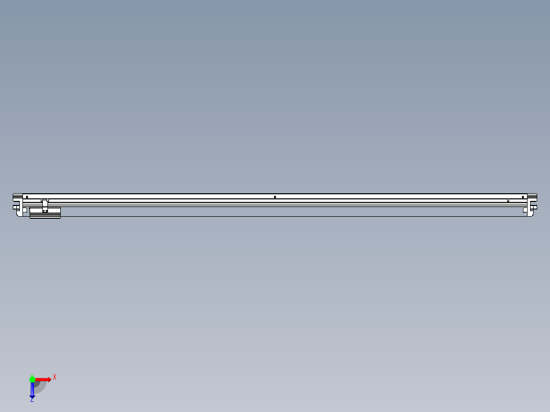 威洛博VL系列3d模型模组VL17E1Y-S1650俯视图