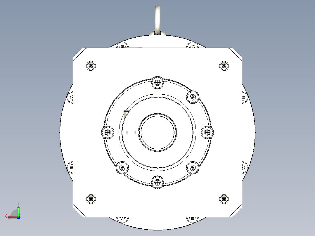 多摩川行星减速机TB-180-L2-35KA后视图