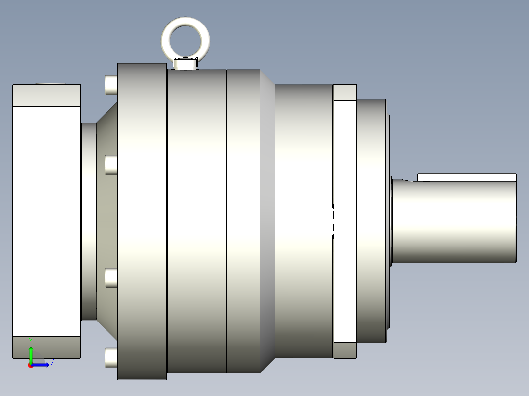 多摩川行星减速机TB-180-L2-35KA左视图