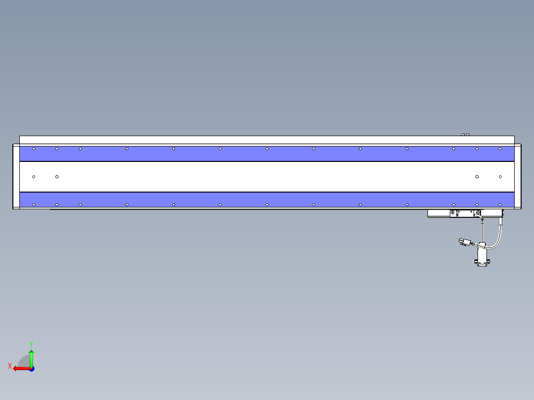 威洛博VL系列直线电机模组-VL14S2-S850后视图