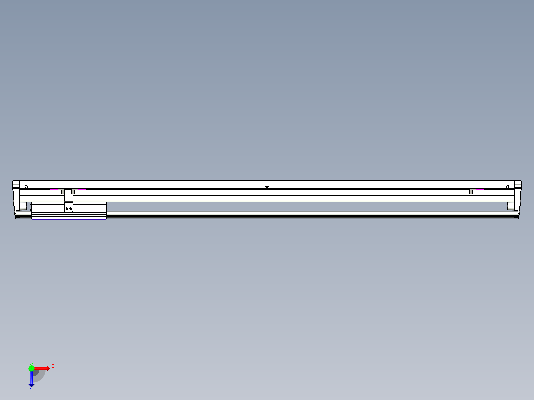 威洛博VL系列直线电机模组-VL14S2-S850俯视图