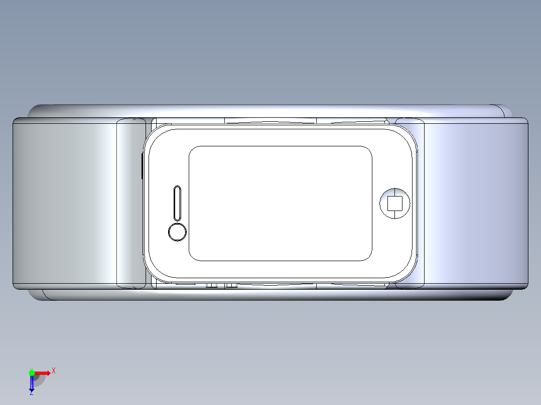 苹果概念手表俯视图