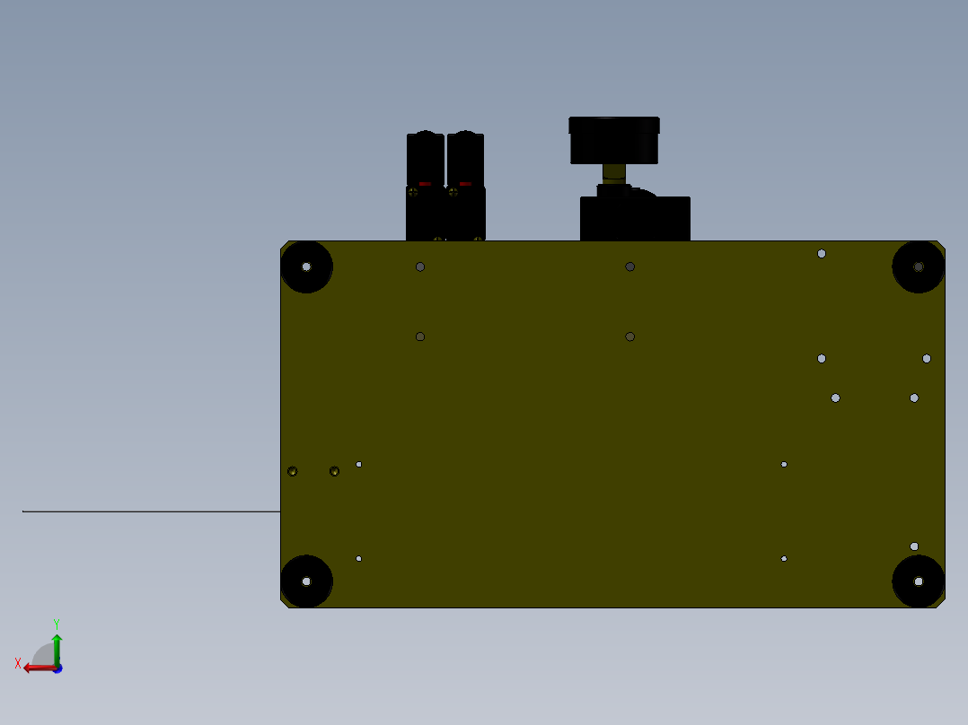 切圆线治具后视图