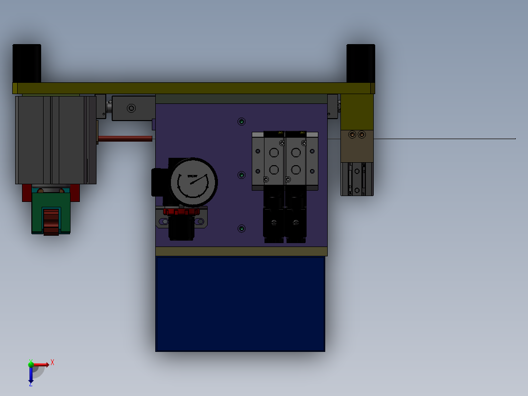 切圆线治具俯视图