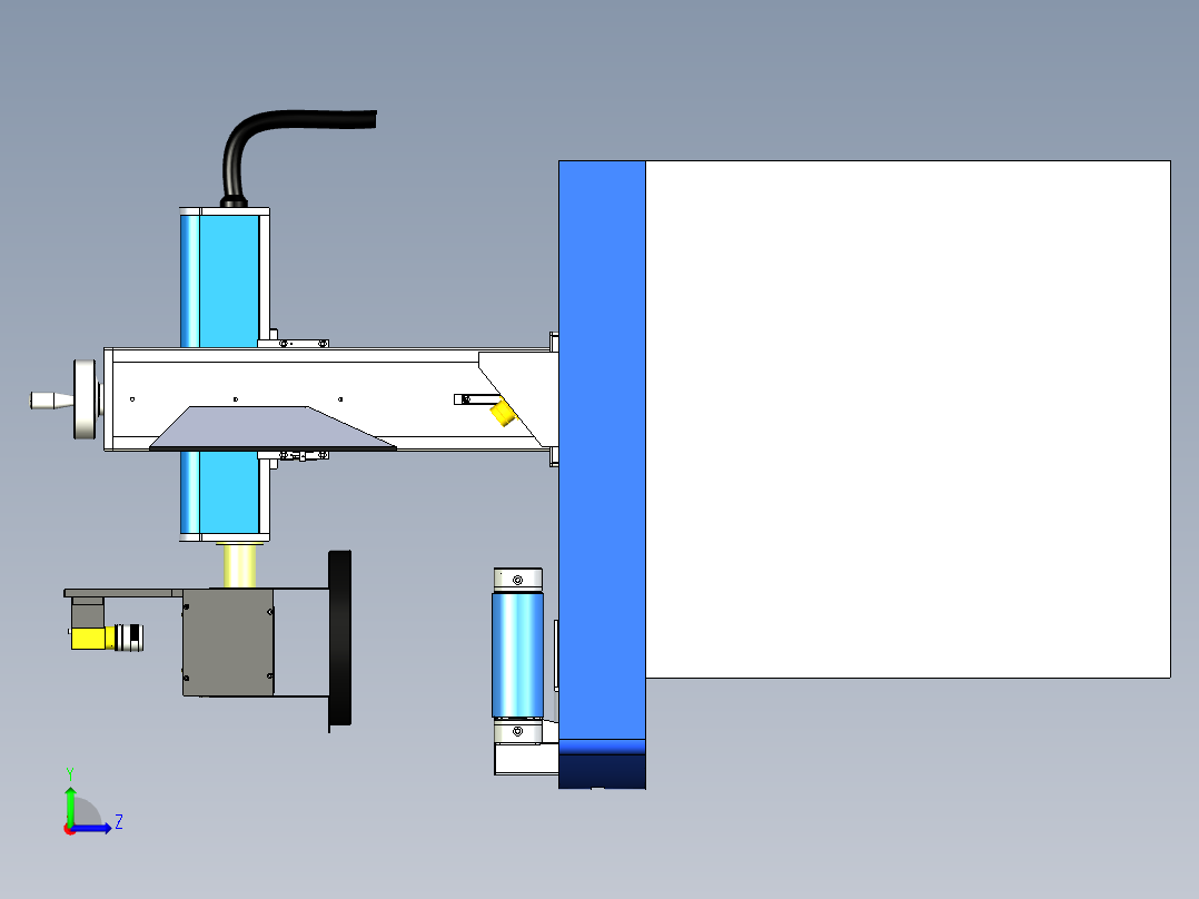 视觉打标机自动调焦距x_t左视图
