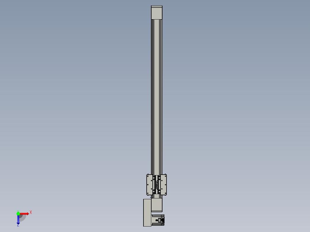 威洛博直线电机模组EB8-L100-S1100-BR-P75-MS3俯视图