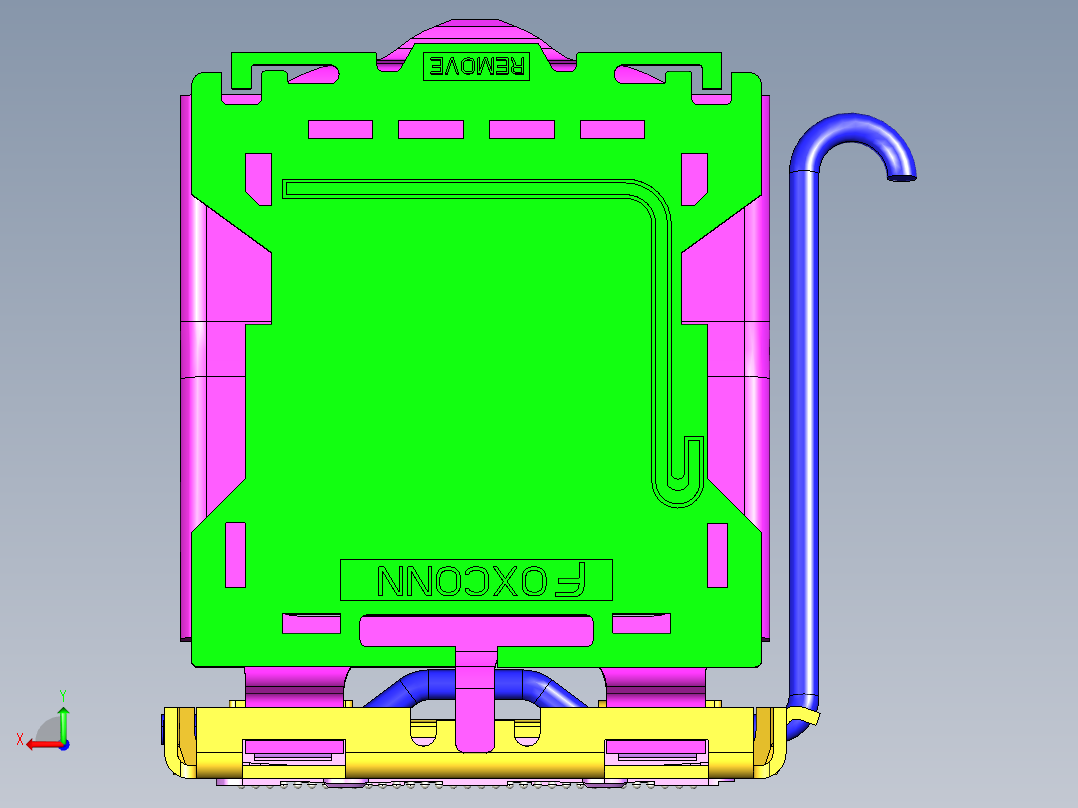 英特尔CPU插槽LGA771 775后视图