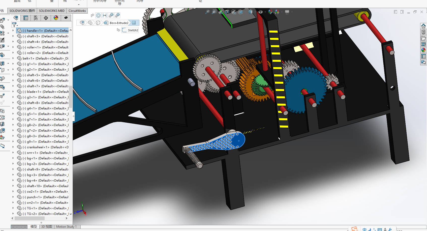 传送带上料冲压和切割机