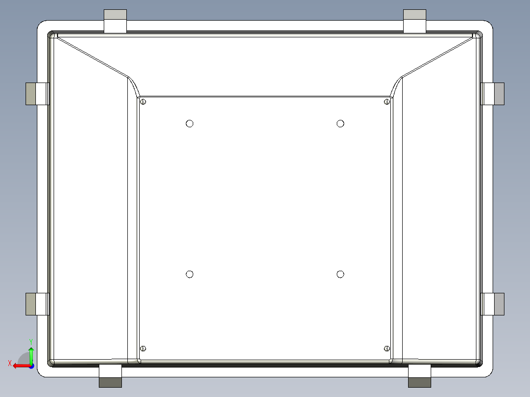 基恩士CA-MP80_81_kc图纸模型后视图