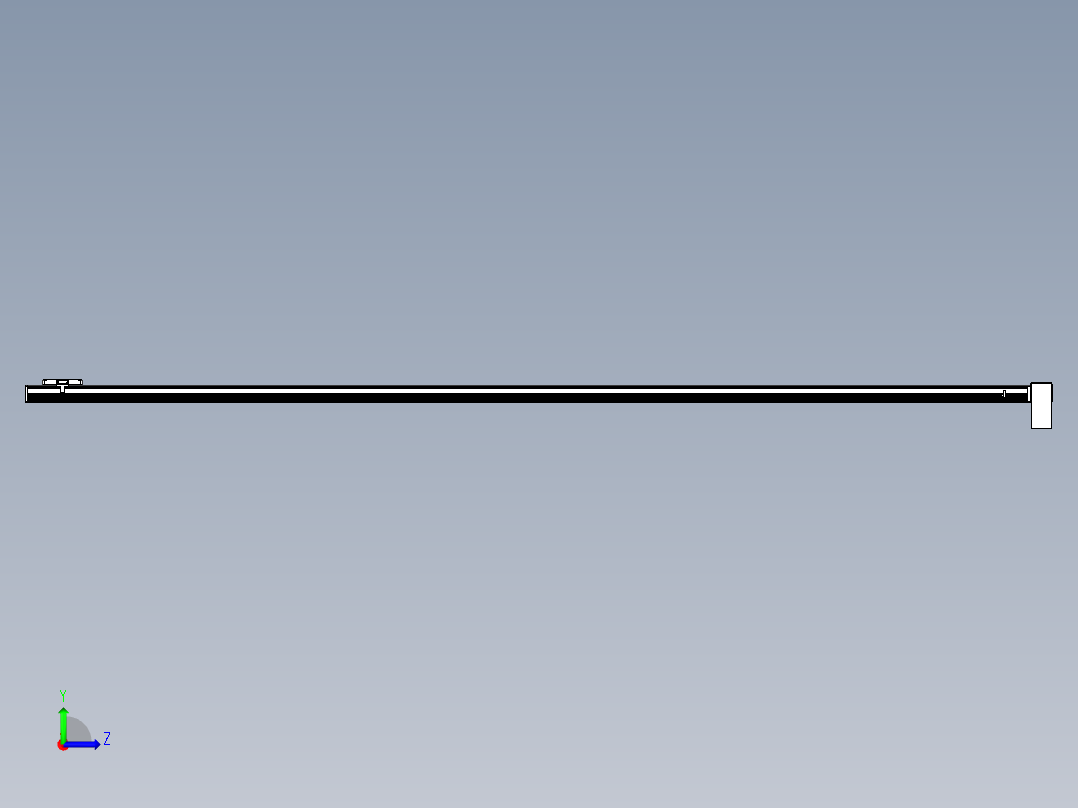 同步带全封闭直线模组TPA-HCB-105D-90-L3050-LP-Y-P20-N3左视图