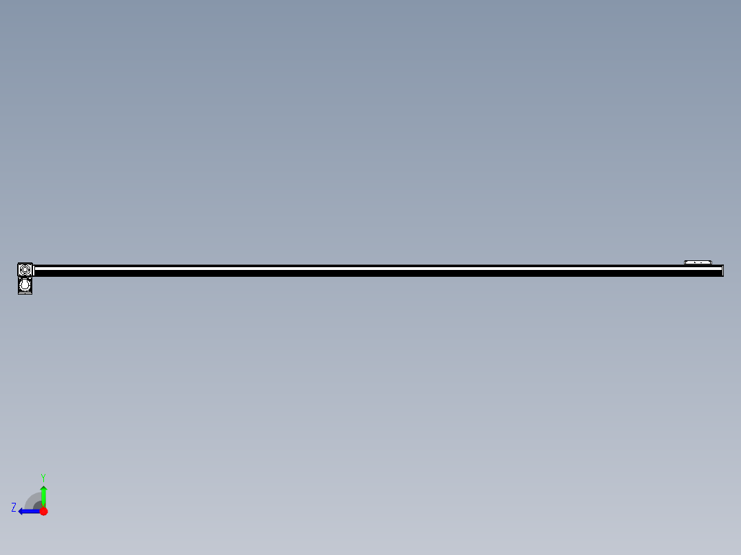 同步带全封闭直线模组TPA-HCB-105D-90-L3050-LP-Y-P20-N3右视图