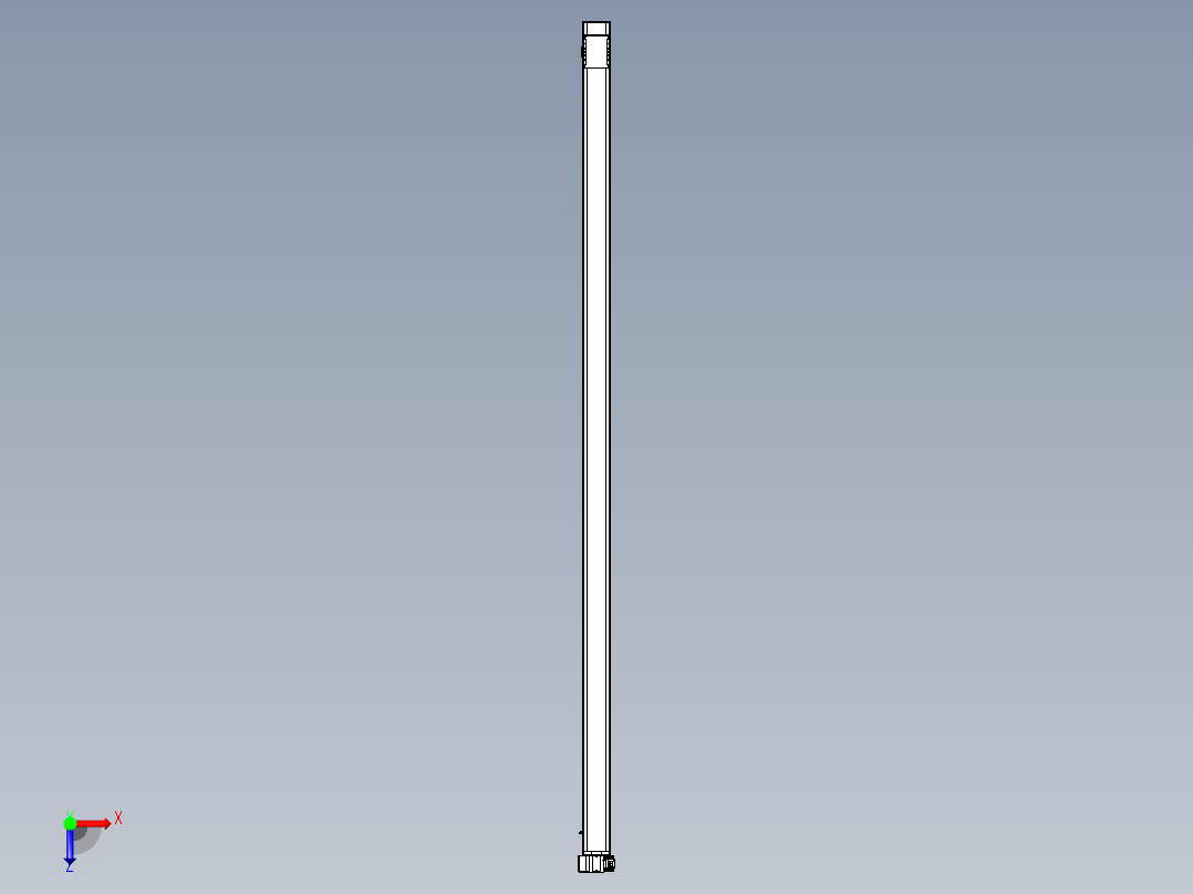 同步带全封闭直线模组TPA-HCB-105D-90-L3050-LP-Y-P20-N3俯视图