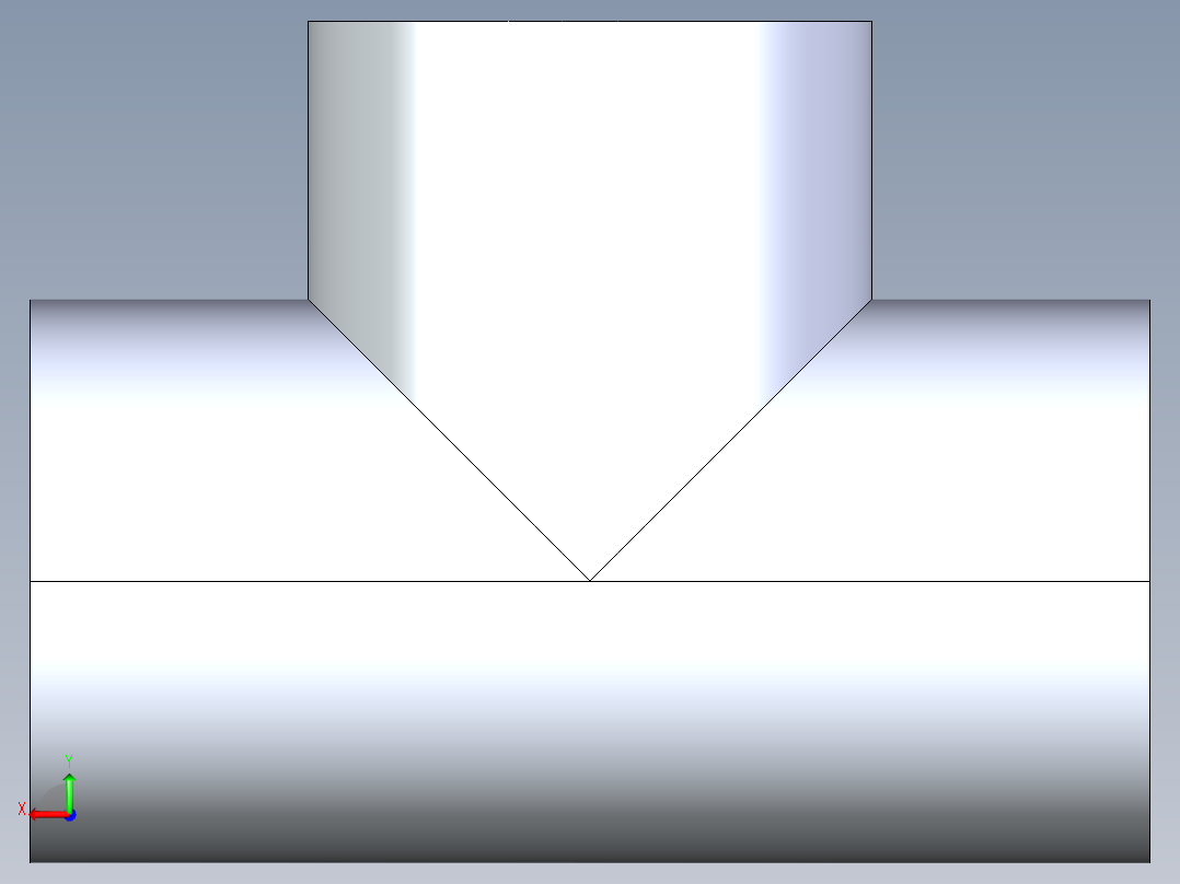 CPVC管件04-Sch80_Tee_FPTxFPTxFPT_9805-007_0.75in后视图